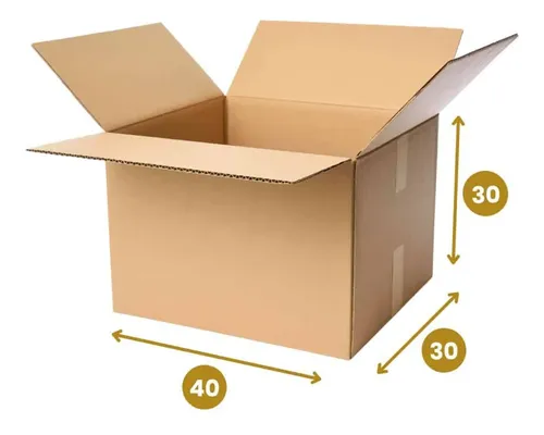 CAJA DE CARTON CORRUGADO ESTANDAR ONDA C 32ECT 40X30X30CM