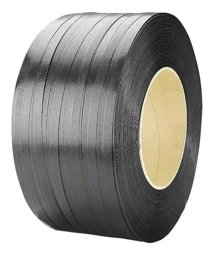 FLEJE PLASTICO PP NEGRO ROLLO 1/2"X2000M