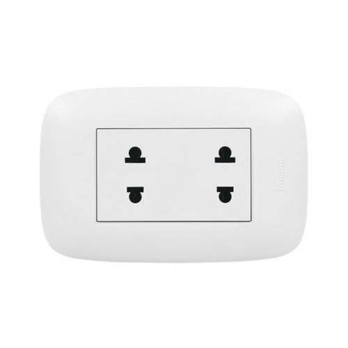 TOMACORRIENTE UNIVERSAL DOBLE D.SENCIA 16A 250V ADOSABLE BTICINO
