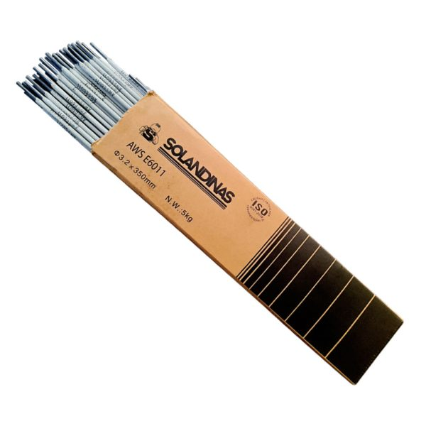 ELECTRODO SOLDADURA REVESTIDO SOLDAMAX AWS E6011 1/8" 5KG
