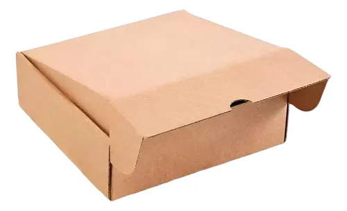 CAJA DE CARTON  MICROCORRUGADO KRAFT  TROQUELADA  20X15X8CM